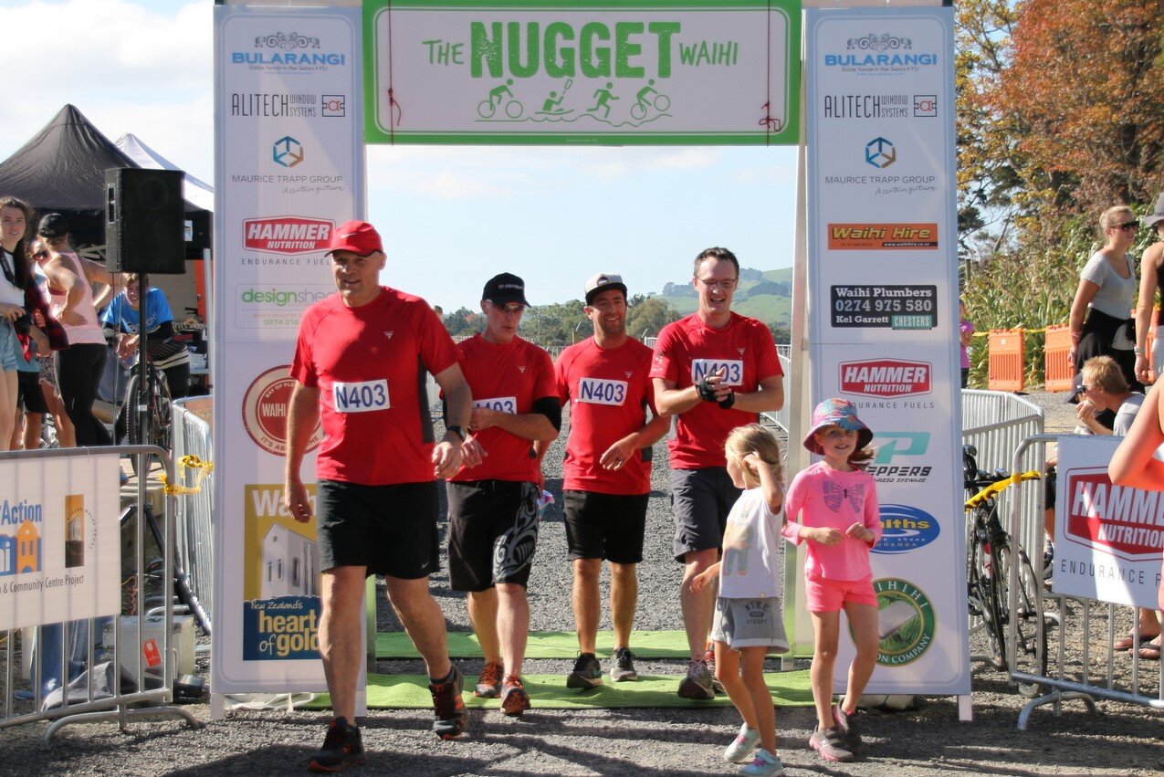  McKenzie & Co. team completing the 2018 Waihi Nugget multisport event. 